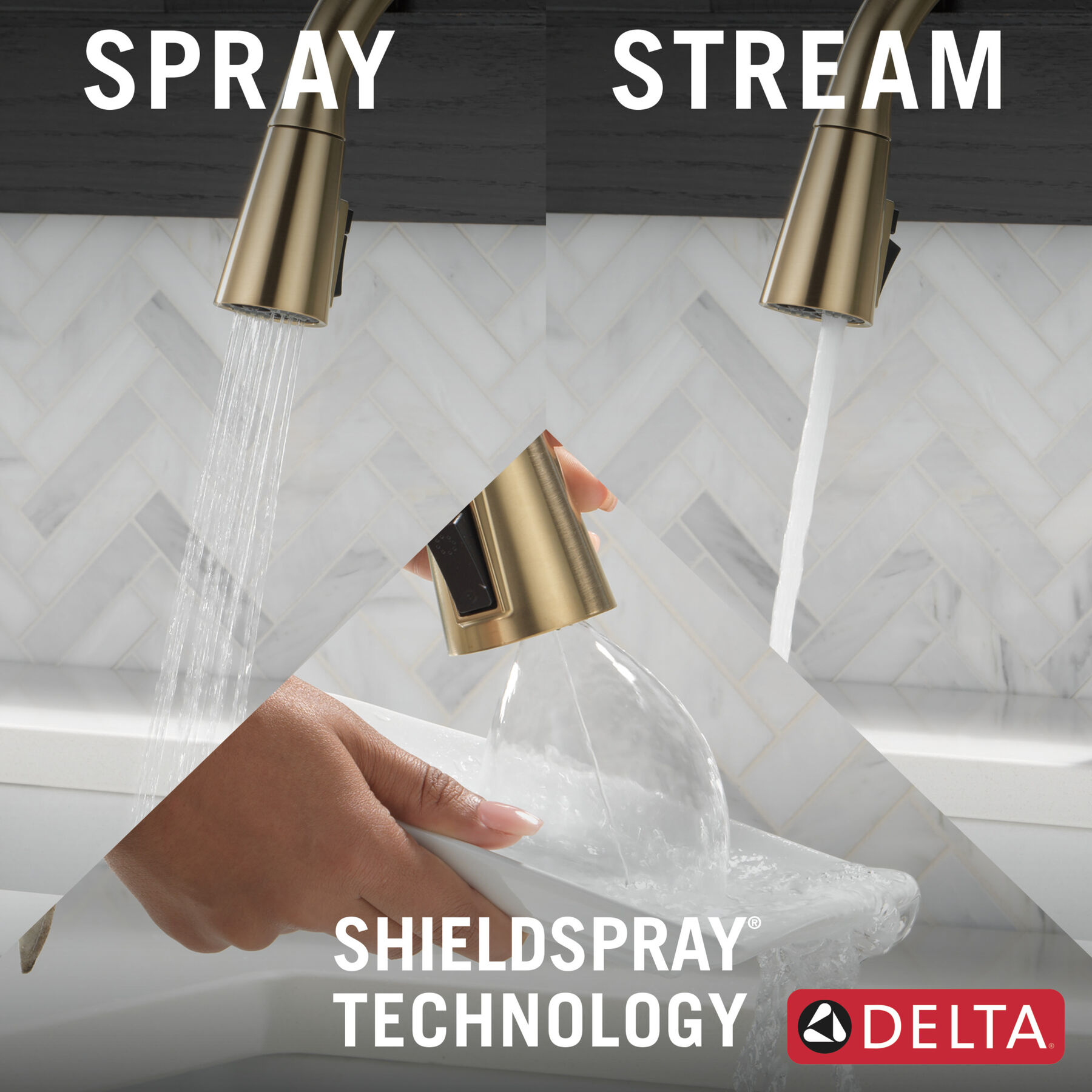 Llave para cocina monomando extensible con tecnología ShieldSpray, imagen 7