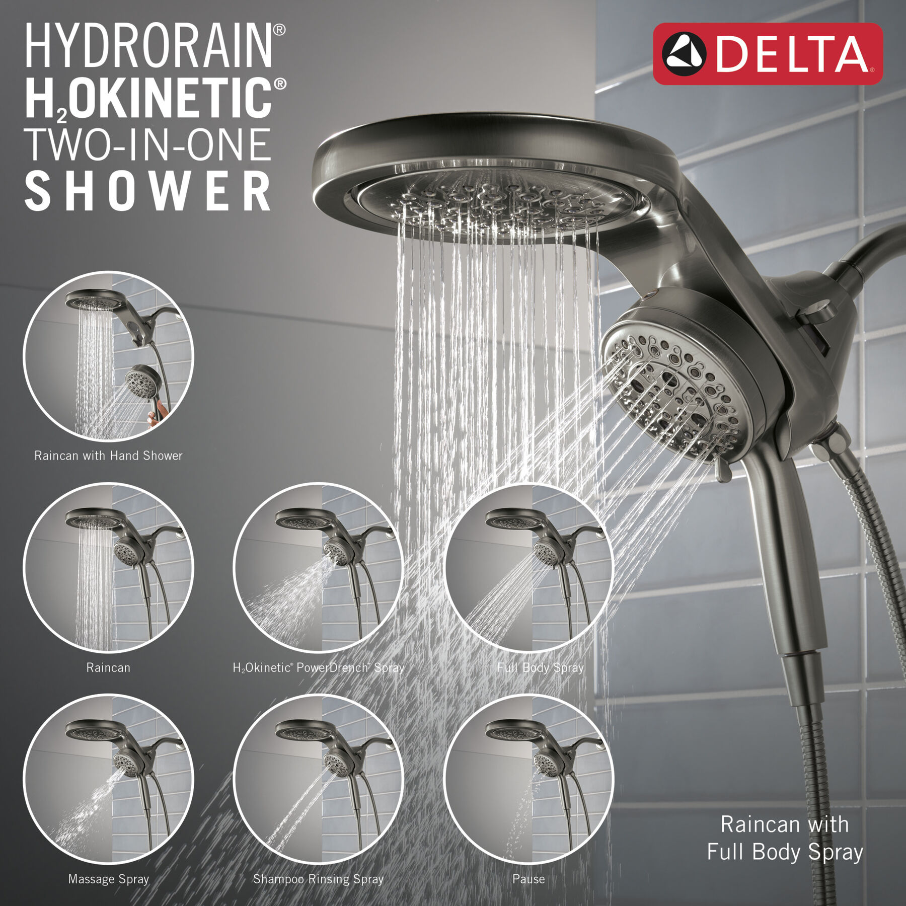 6-Setting HydroRain® with ProClean™, image 1