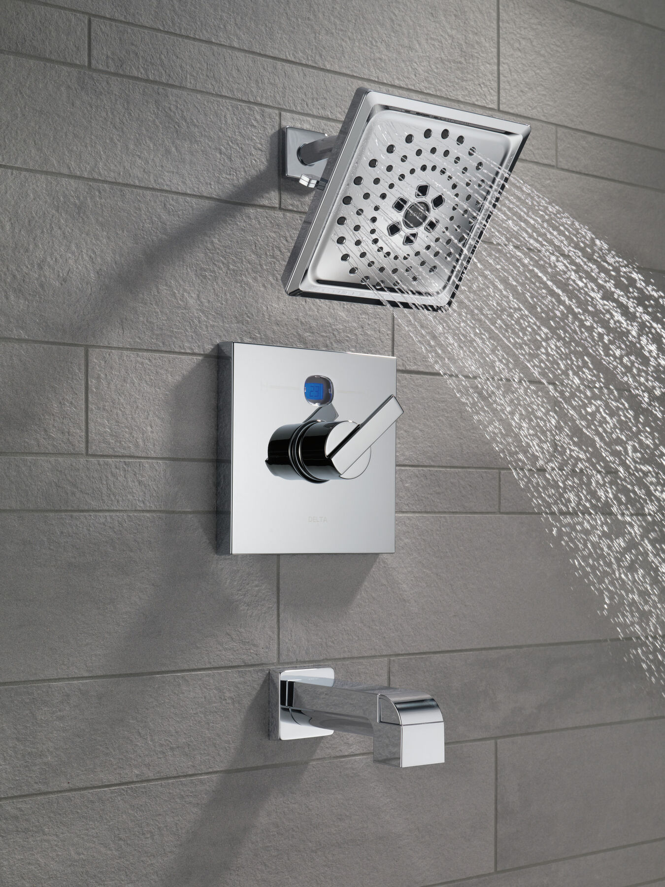 Angular Modern Temp2O® 14 Series Tub & Shower Trim, image 3