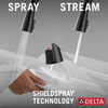 Llave para cocina monomando extensible con tecnología ShieldSpray