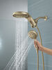 HydroRain® H<sub>2</sub>Okinetic® 5-Setting Two-in-One Shower Head (Recertified)