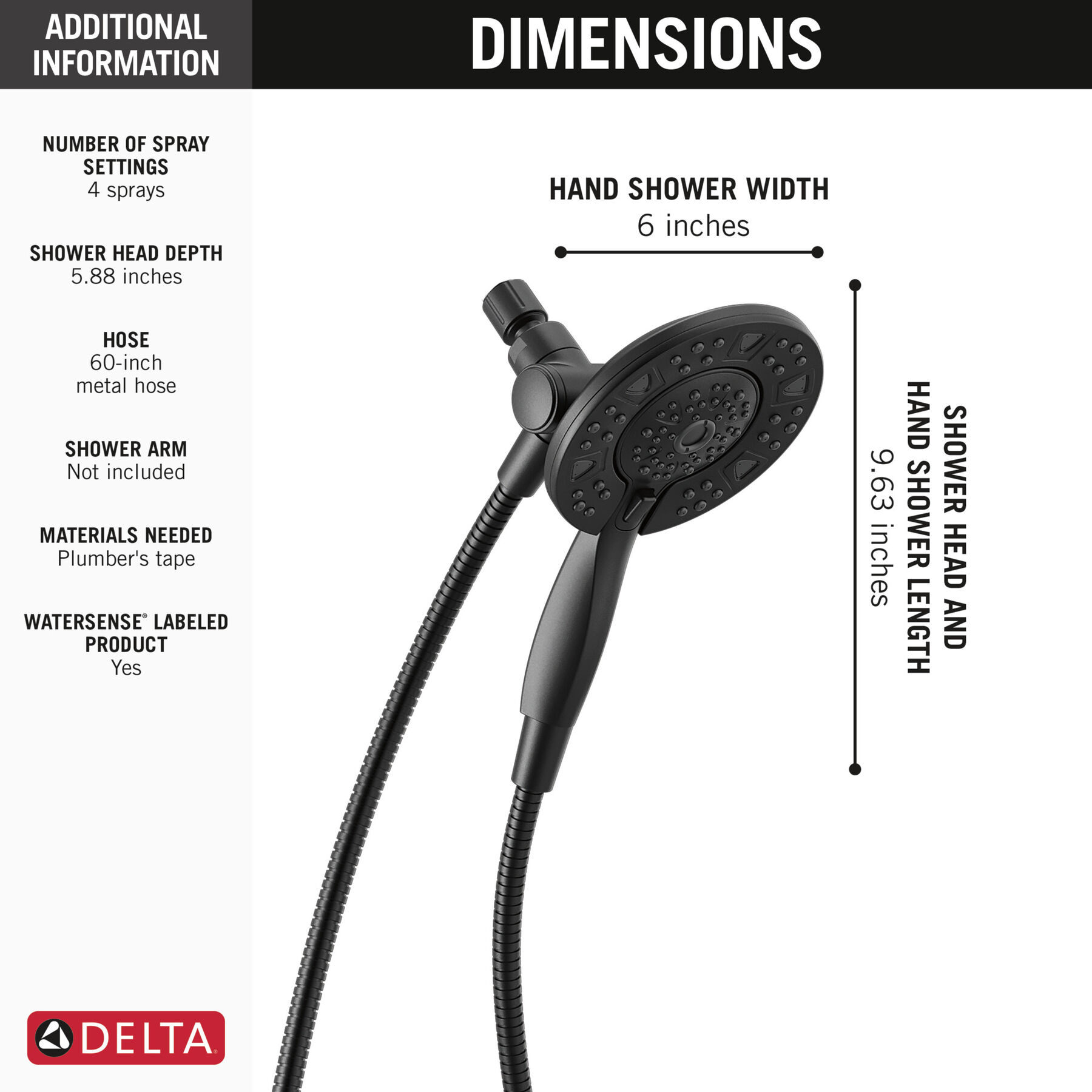 Ducha dos en uno In2ition® de 4 funciones, imagen 8