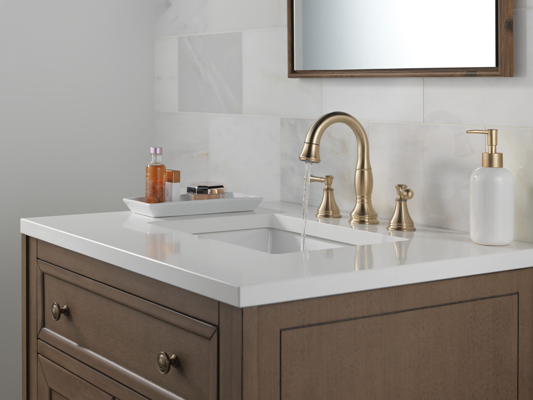 Two Handle Widespread Pull Down Bathroom Faucet (Recertified), image 6