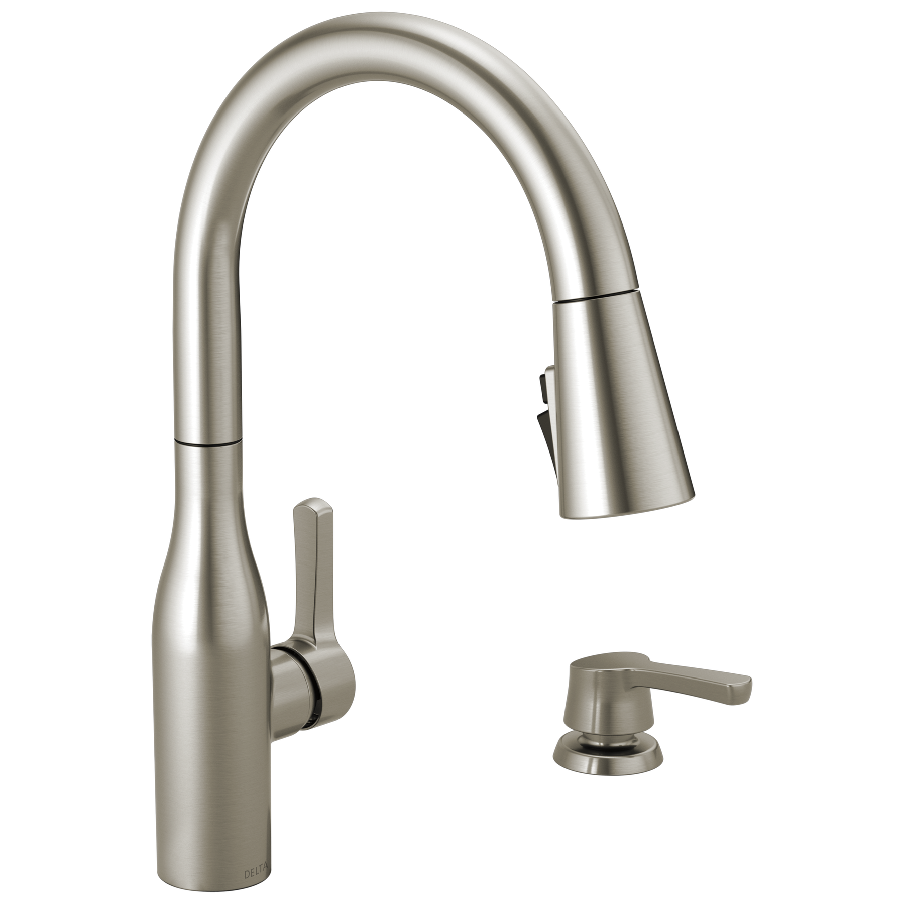 Llave para cocina monomando extensible con dispensador de jabón y tecnología ShieldSpray® (producto recertificado)