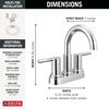 Llave para baño de combinación de dos manijas