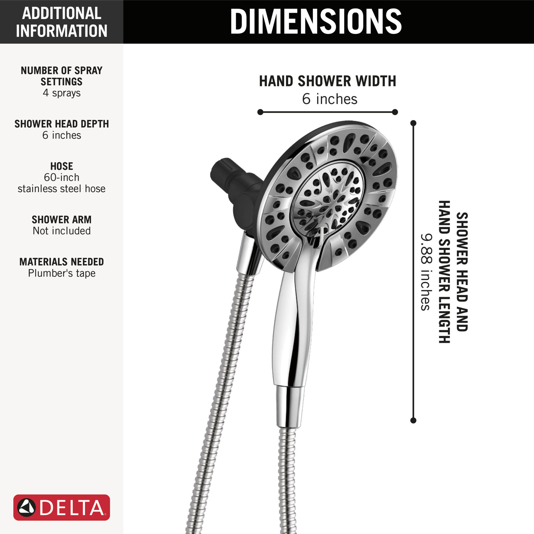 Ducha dos en uno In2ition® de 4 funciones, imagen 8