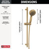 7-Setting Slide Bar Hand Shower with Cleaning Spray (Recertified)