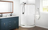 38x38 Corner Shower Base with Door Bundle - Framed Round