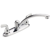 Llave de dos manijas para cocina