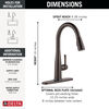 Touch<sub>2</sub>O® Technology Kitchen Faucet with Touchless Technology