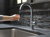 Llave para barra/encimera de cocina monomando extensible, giro limitado