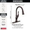 Touch<sub>2</sub>O® Technology Kitchen Faucet with Touchless Technology