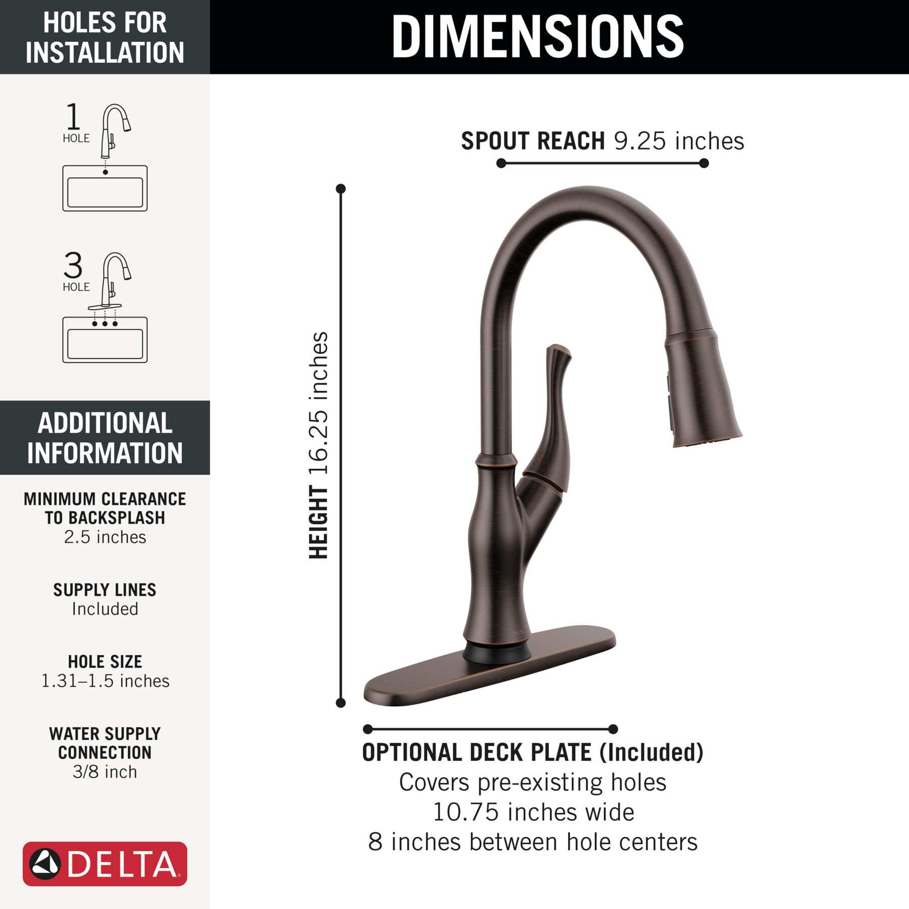 Touch<sub>2</sub>O® Technology Kitchen Faucet with Touchless Technology, image 3
