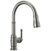 Llave de una manija con tubo de salida deslizable para cocina