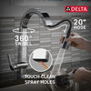 Llave de una manija con tubo de salida deslizable para cocina