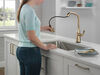 Llave para cocina extensible de una manija con tecnología Touch<sub>2</sub>O® (producto recertificado)