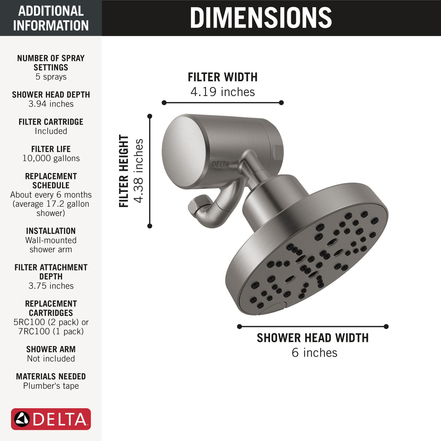 Premium Shower Filter with Shower Head Bundle, image 4