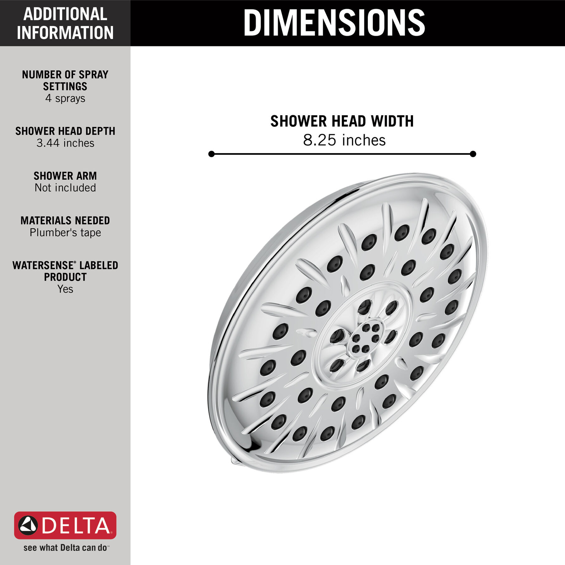 Regadera UltraSoak™ de 4 funciones, imagen 1