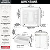 60x32 Alcove Bathtub Bundle with Door - Left Drain