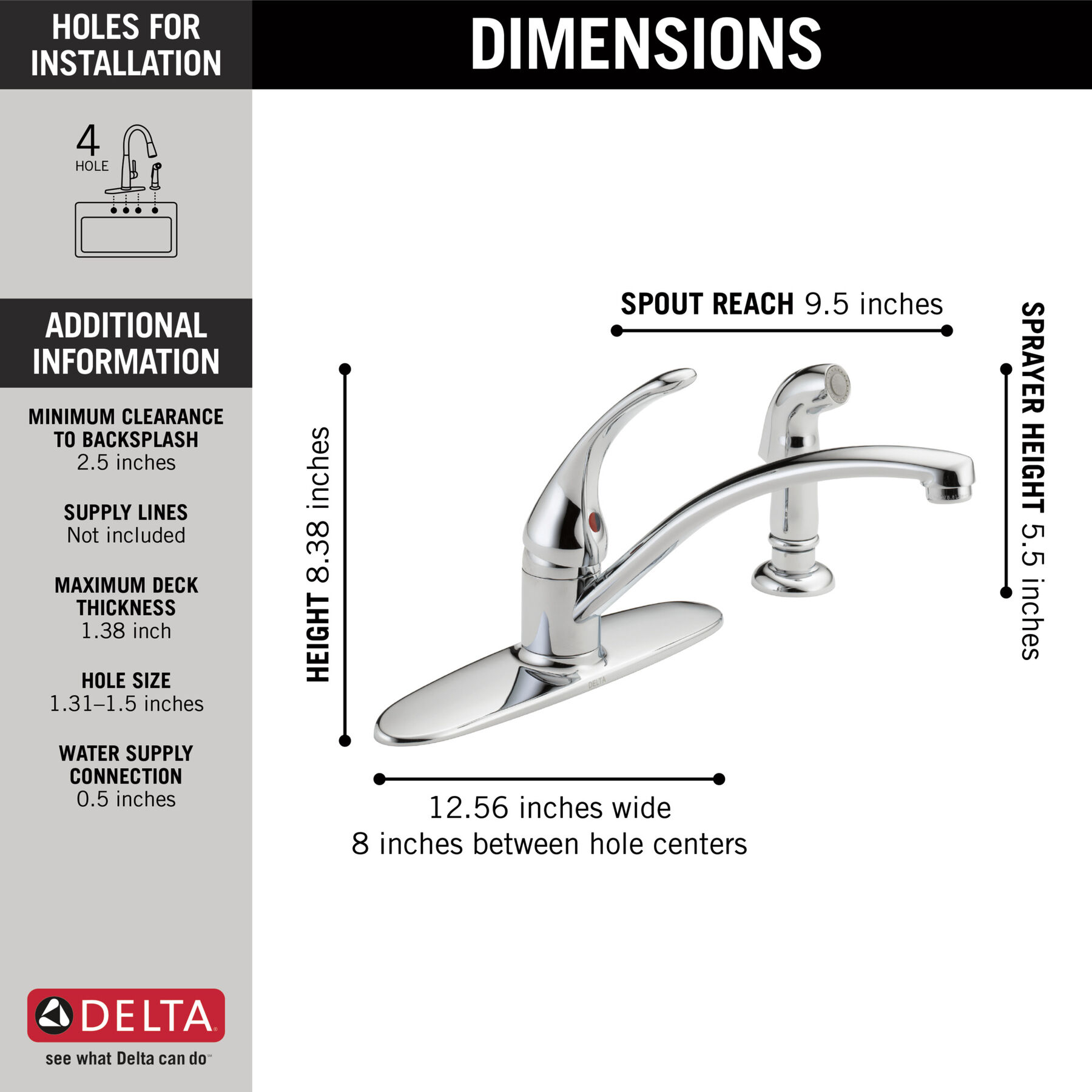 Llave para cocina monomando con rociador (producto recertificado), imagen 2