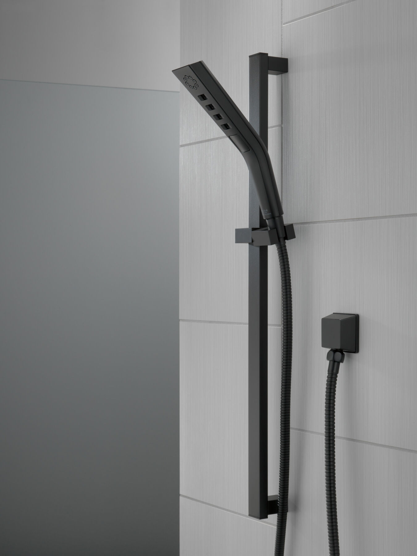 H2Okinetic® 3-Setting Slide Bar Hand Shower with Wall Elbow, image 6