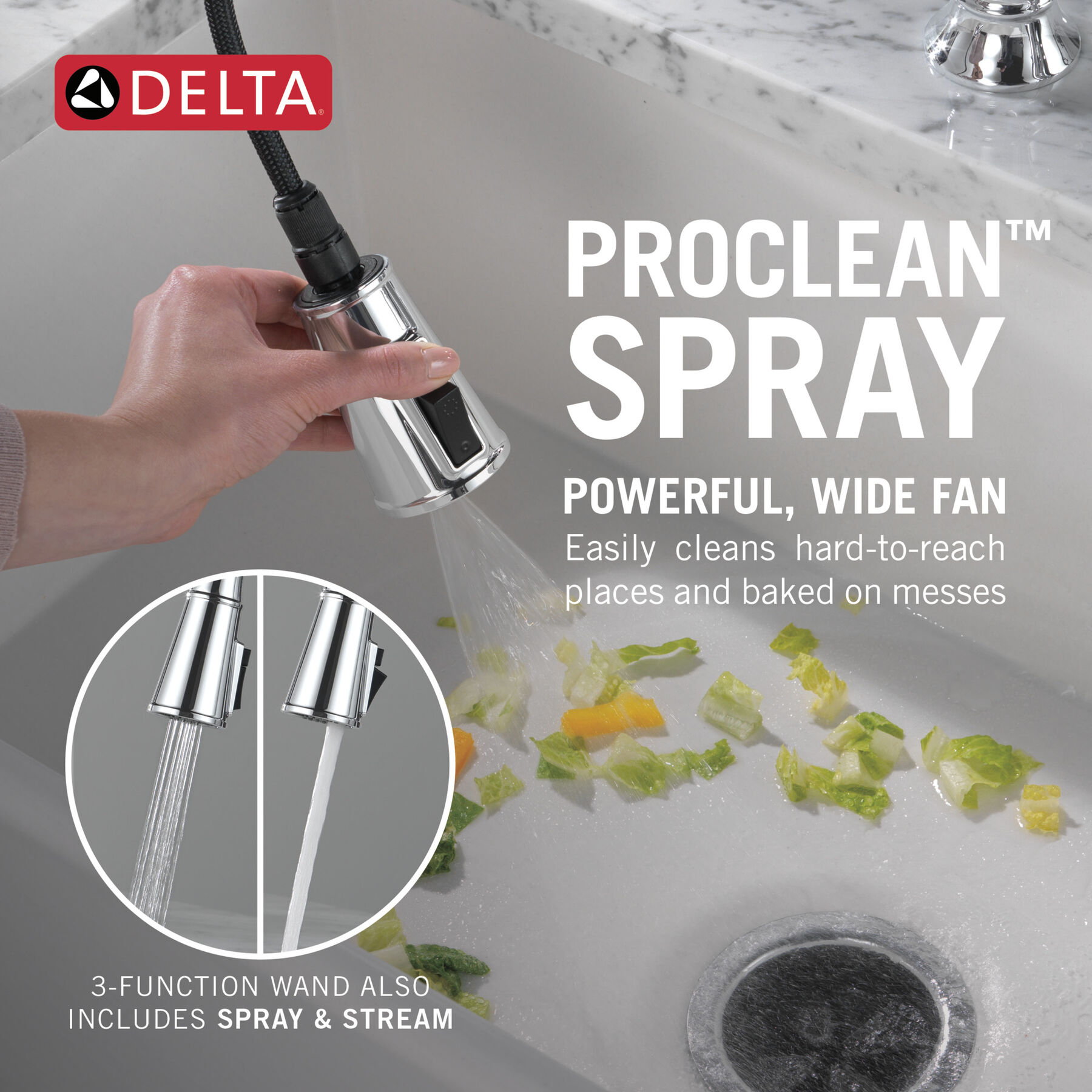 Llave para cocina tipo puente extensible con dos manijas, imagen 5