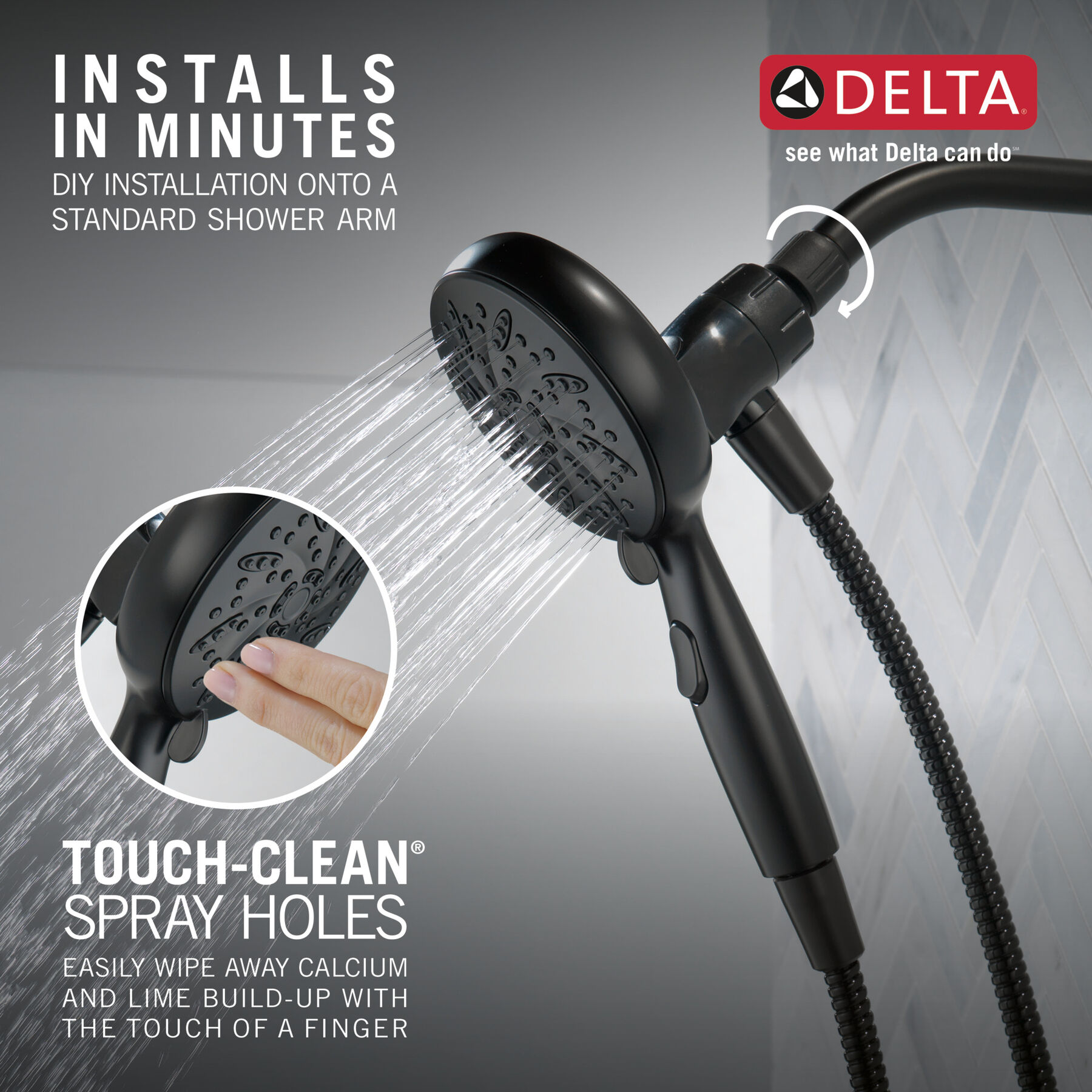 6-Setting SureDock® Magnetic Hand Shower, image 9