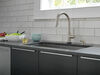 Single Handle Pull-Down Kitchen Faucet with Touch<sub>2</sub>O® Technology Technology and Soap Dispenser