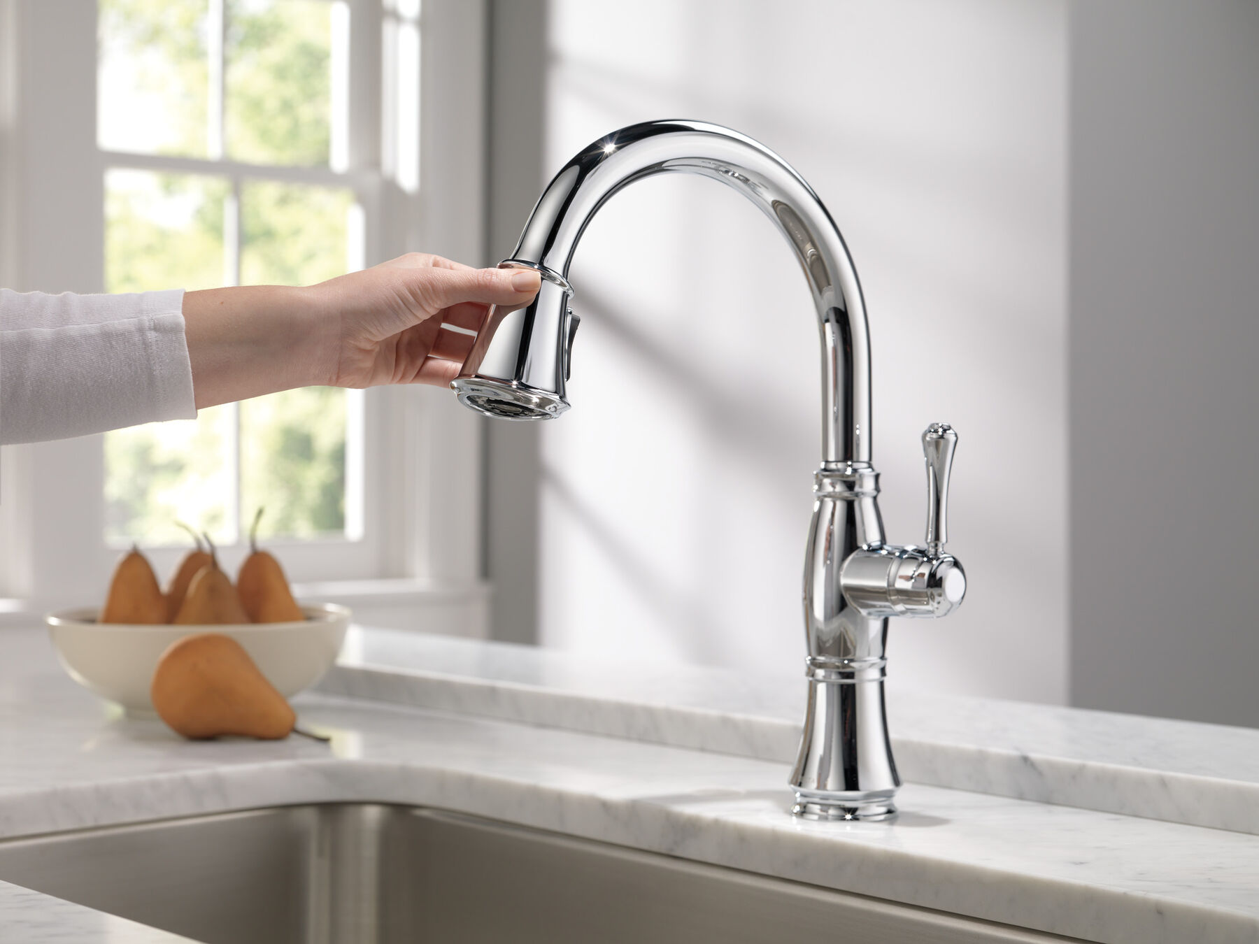 Llave para cocina monomando extensible con tecnología ShieldSpray®, imagen 7