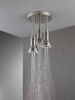 Regadera tipo lluvia colgante H<sub>2</sub>Okinetic® con luz de LED