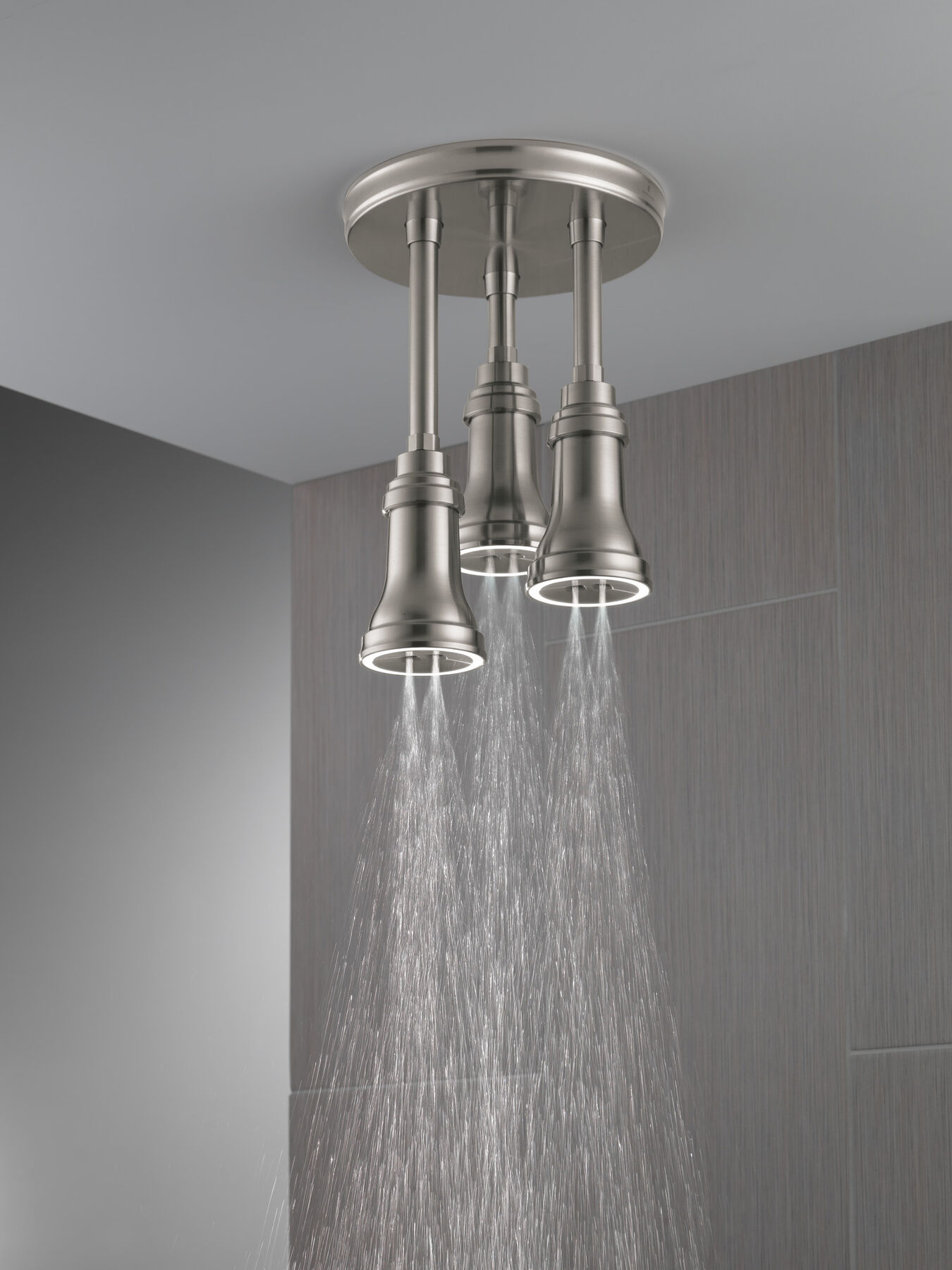 Regadera tipo lluvia colgante H<sub>2</sub>Okinetic® con luz de LED, imagen 5