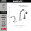 Llave para baño extensible independiente de dos manijas