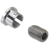 Tornillo de fijación y botón