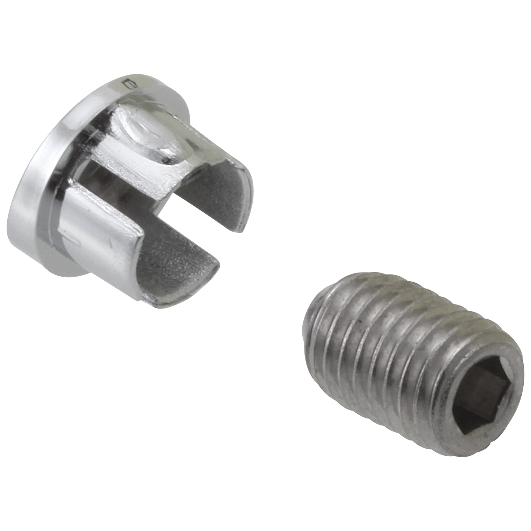 Tornillo de fijación y botón