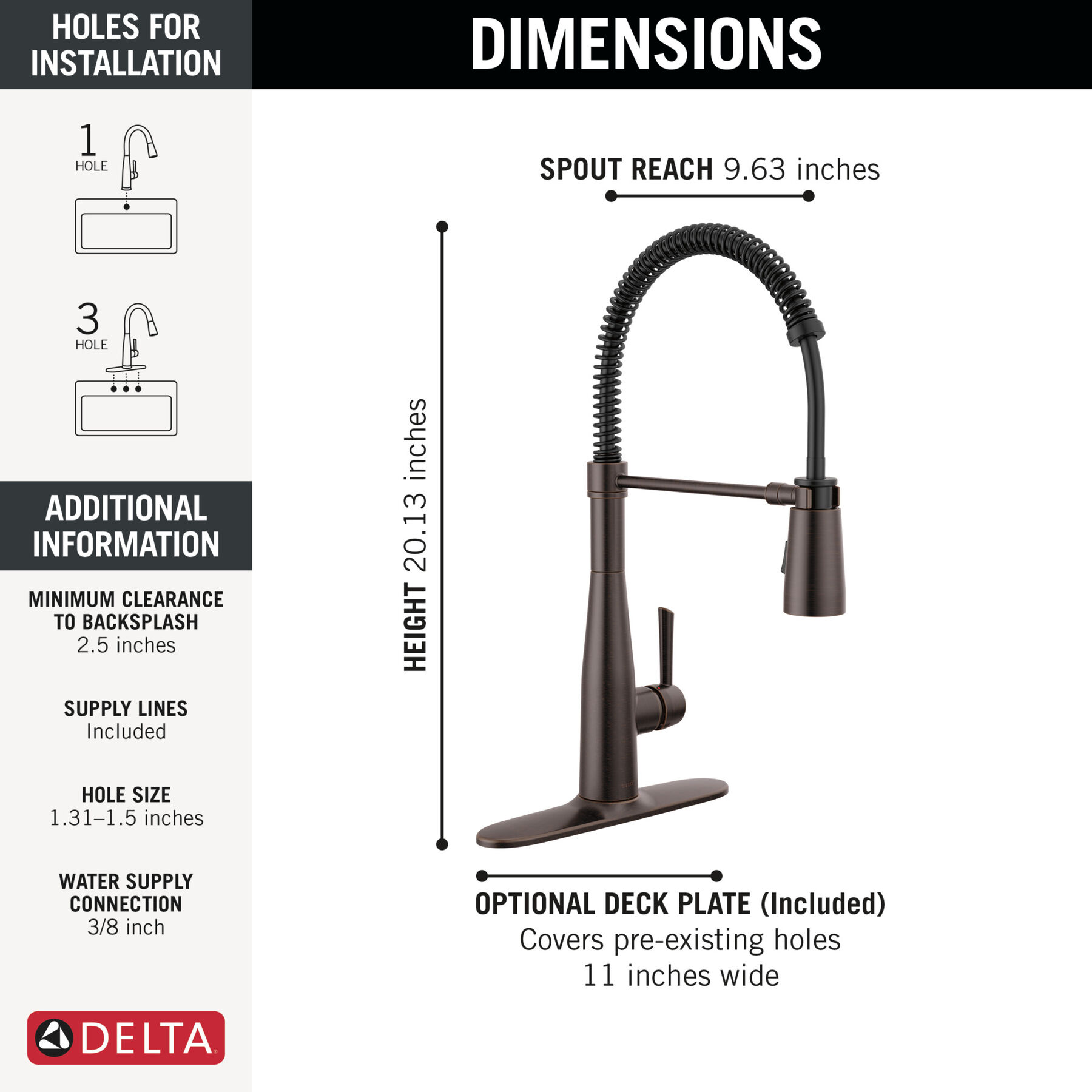 Single-Handle Pull-Down Spring Kitchen Faucet, image 3