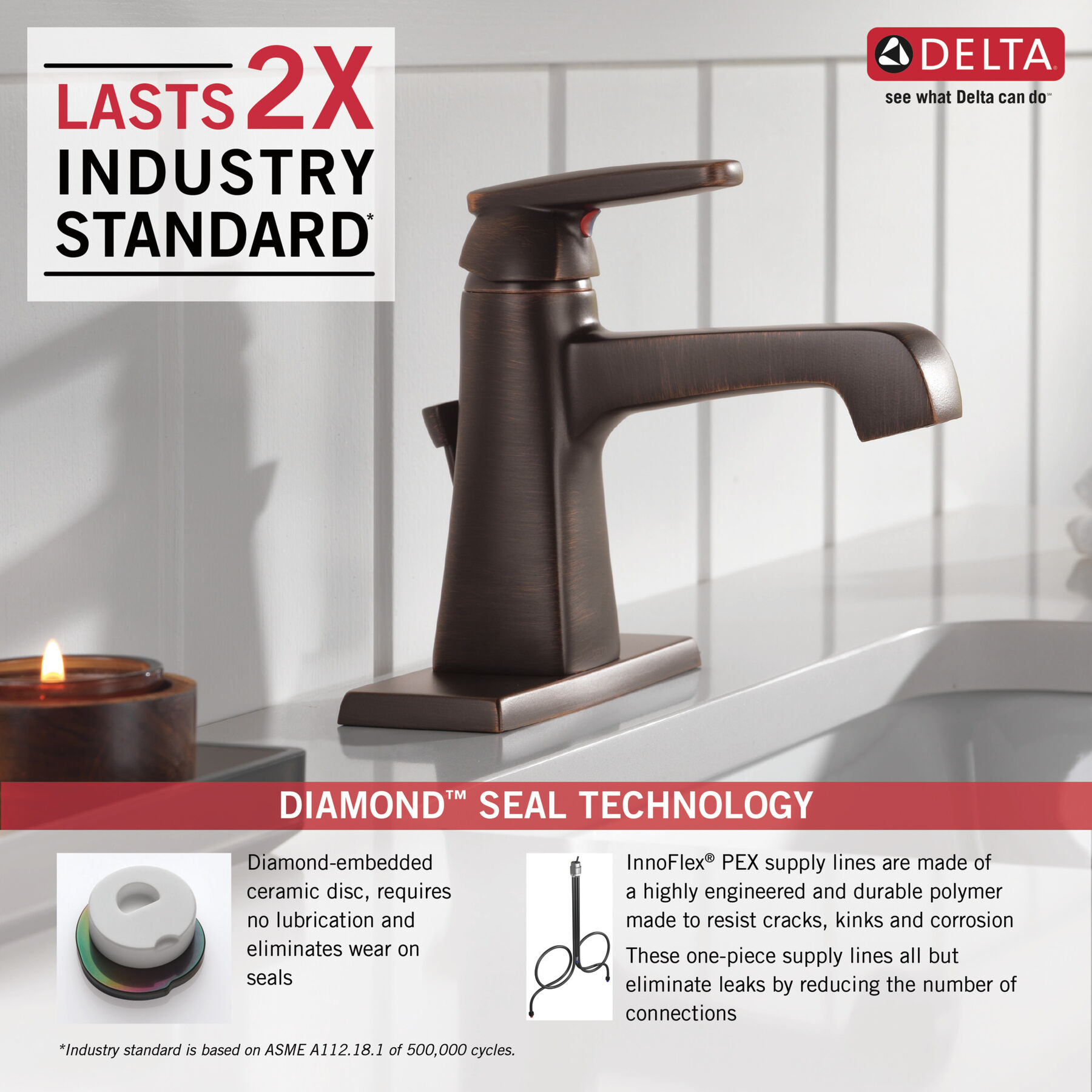 Llave para baño de un orificio 1L (producto recertificado), imagen 1