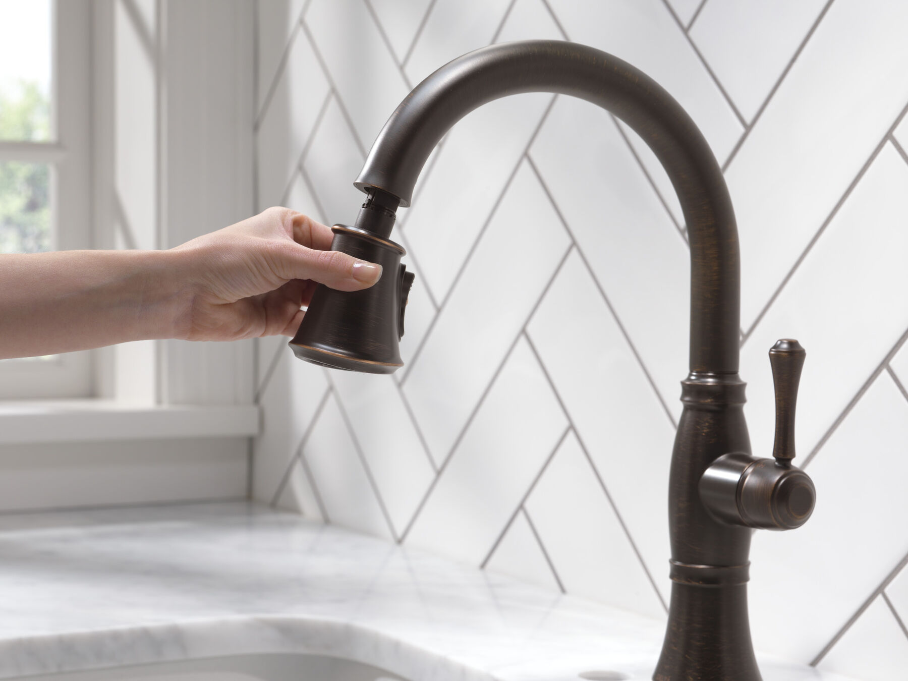Llave para cocina monomando extensible con tecnología ShieldSpray®, imagen 8