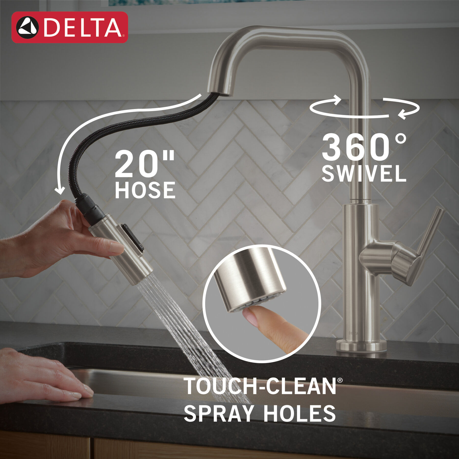 Llave para cocina monomando extensible, imagen 6
