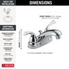 Llave para baño de combinación de dos manijas