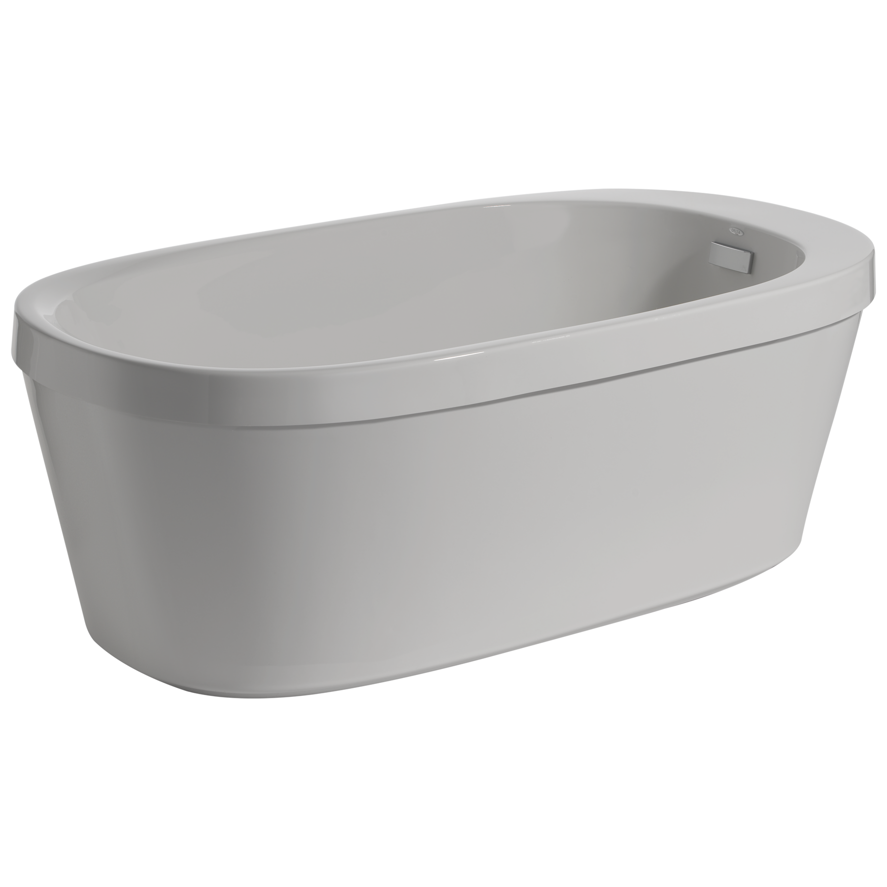 60" x 32" Bañera independiente con protección contra desechos y desbordes integrada