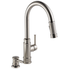 Llave de una manija con tubo de salida deslizable para cocina