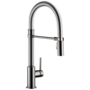 Llave para cocina extensible de una manija con tubo de salida con muelle