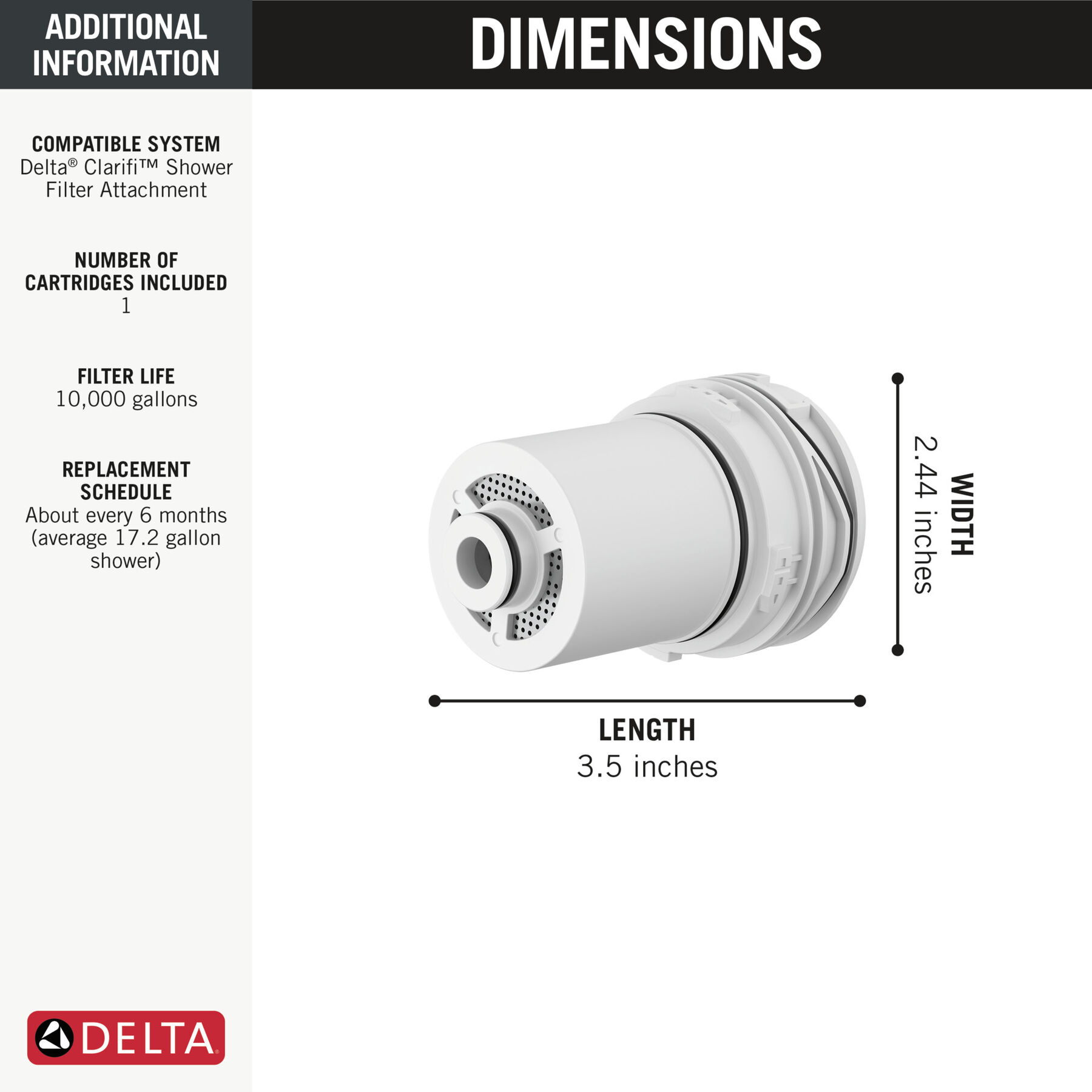 Shower Filter Replacement Cartridge, image 3