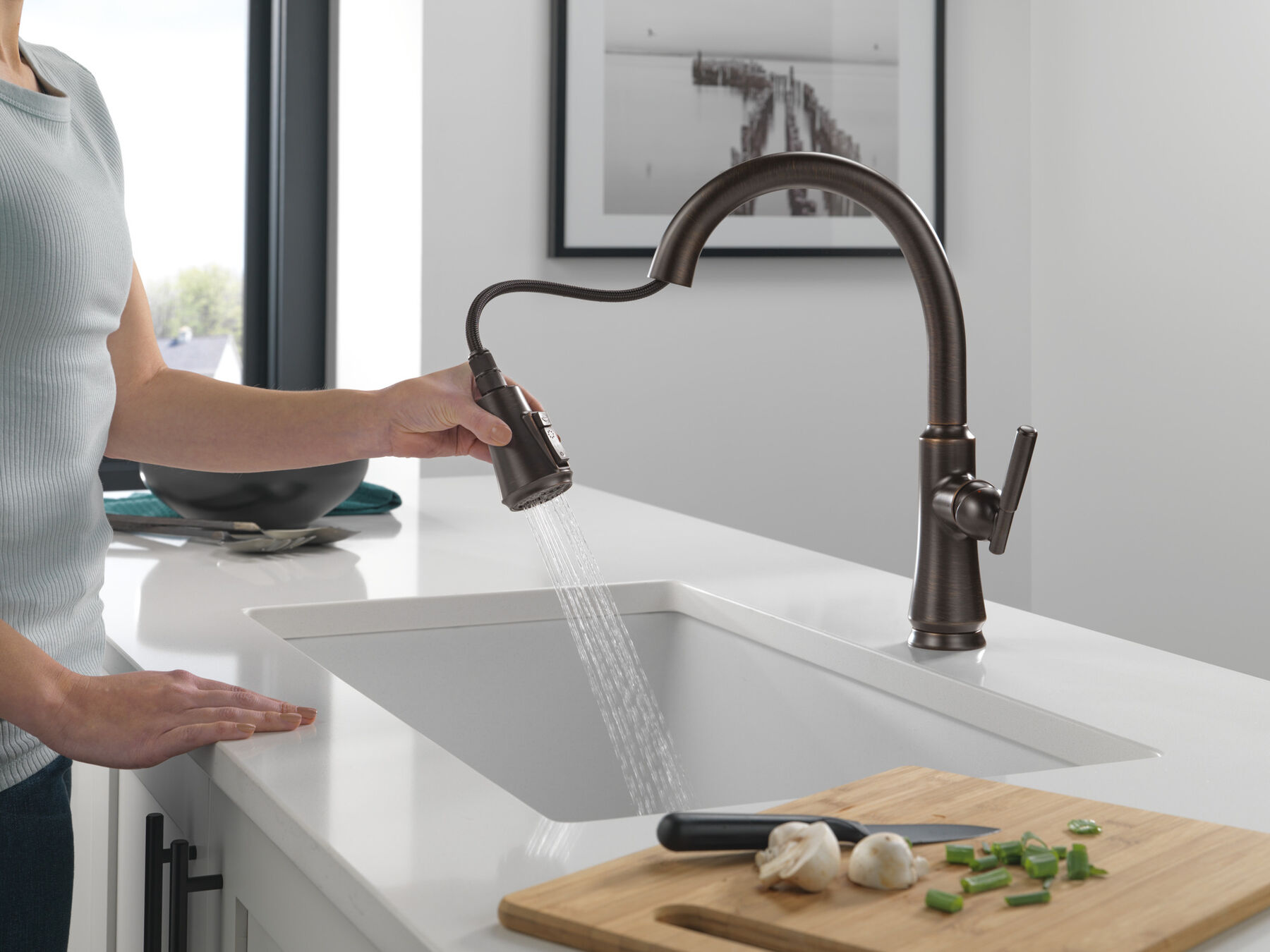 Llave para cocina monomando extensible, imagen 4