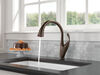 Llave para cocina monomando extensible con tecnologías Touch<sub>2</sub>O® y ShieldSpray®