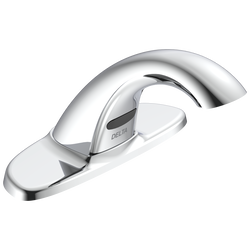 Battery Electronic Lav Faucet, VR 0.5 GPM, L/Grid Strainer