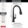 Touch<sub>2</sub>O® Technology Kitchen Faucet with Touchless Technology