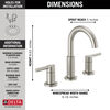 Llave para baño de extensión de dos manijas 2L (producto recertificado)