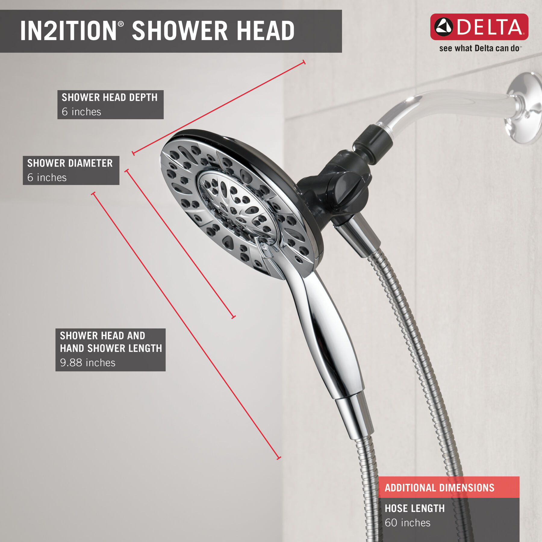 Ducha dos en uno In2ition® de 4 funciones, imagen 9