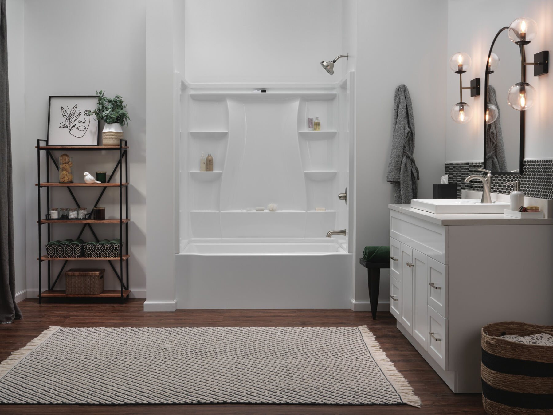 60x32 Alcove Bathtub Bundle - Right, image 1
